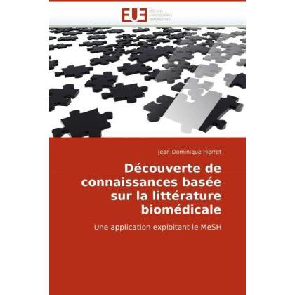 Découverte de connaissances basée sur la littérature biomédicale, Fachbücher