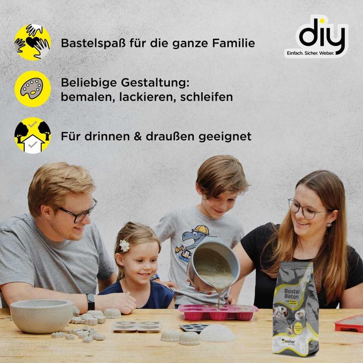 Produktbild Weber Bastelbeton zum Giessen & Kneten