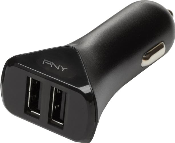 Produktbild PNY Dual USB Car Charger Black