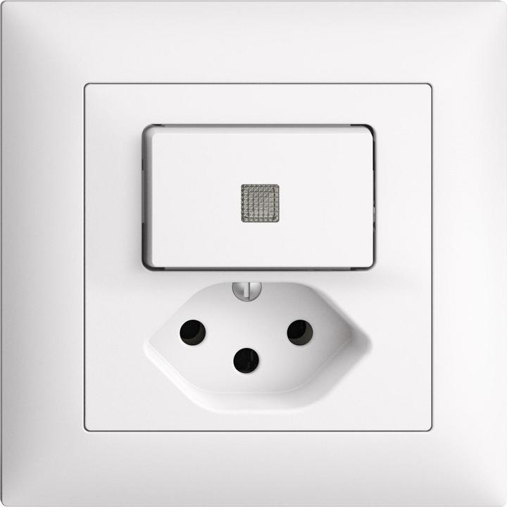 Actual product image Feller Small combination flush-mounted pushbutton AR T13 Illuminated