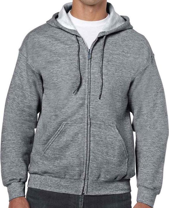 Produktbild Gildan Hoodie mit durchgehendem Reissverschluss (M)