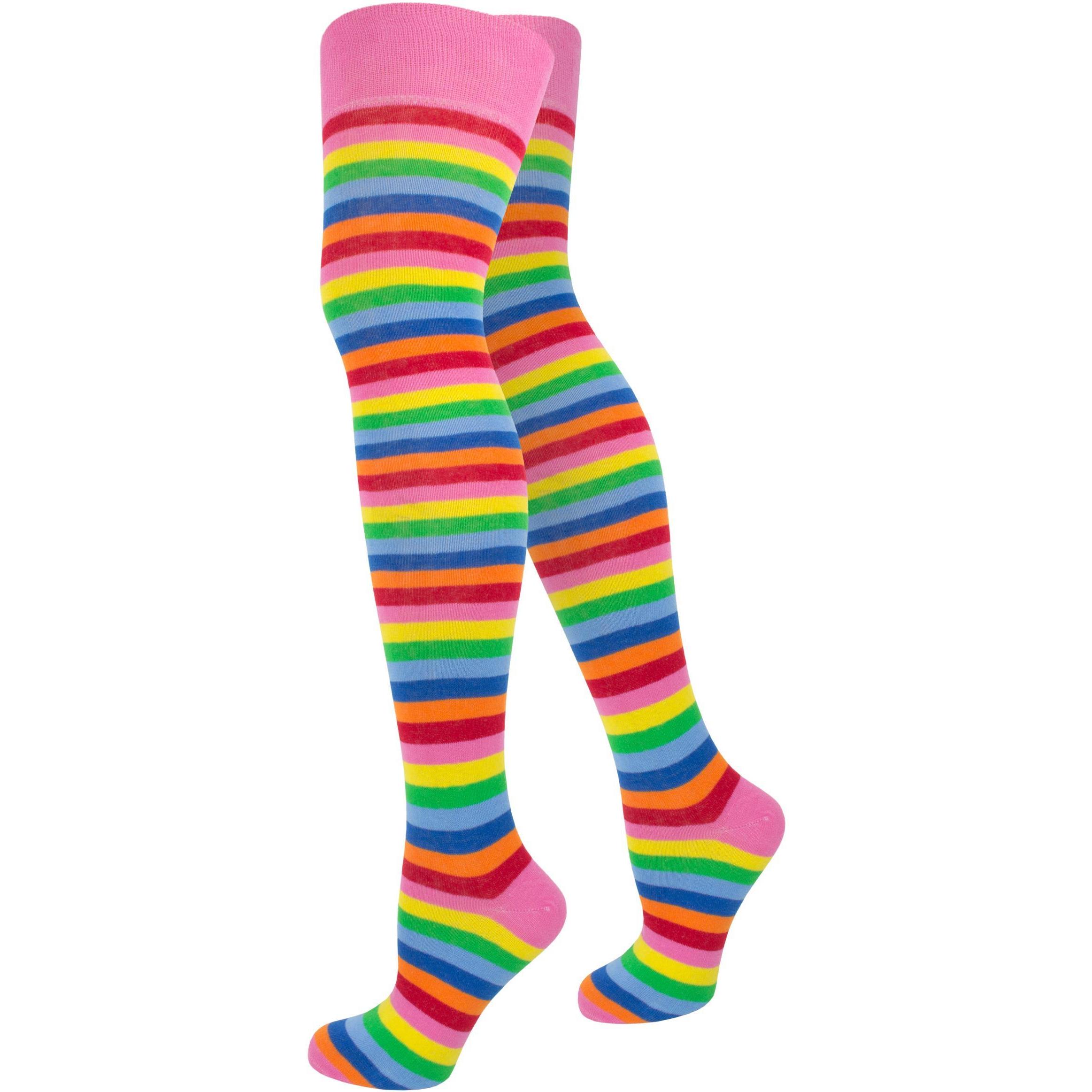 Normani, Herren, Socken, Overknees schmale Ringel, Mehrfarbig, (Einzelpack, 36, 41)
