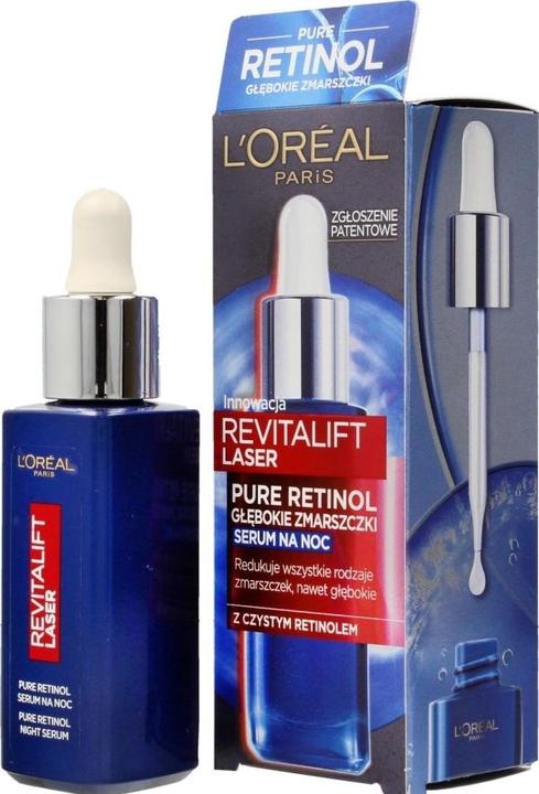 Produktbild L'Oréal Paris L'OREAL Revitalift Laser Pure Retinol serum redukujące zmarszczki na noc 30ml (30 ml, Nachtcreme)