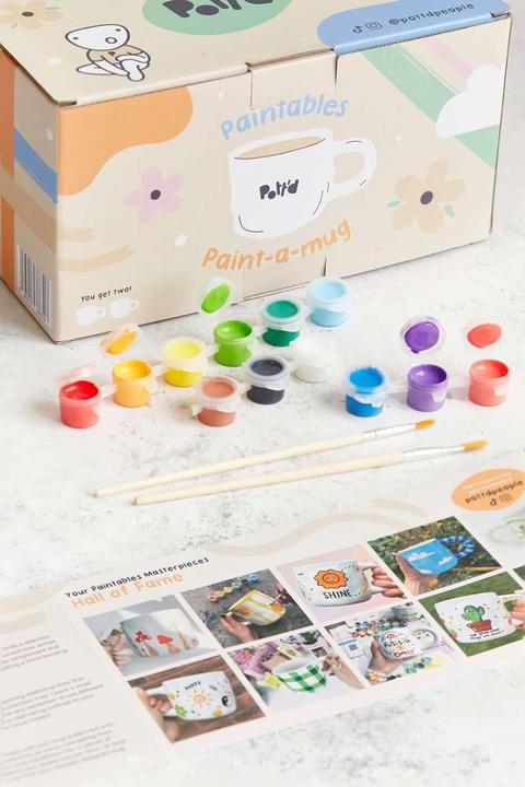 Actual product image Pott'd Keramik-Bemalen-Set mit Tassen
