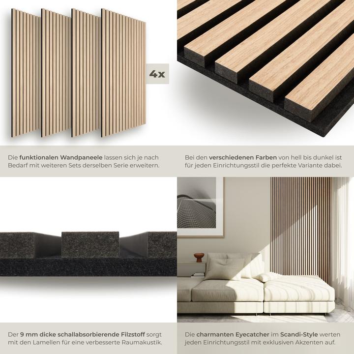 Actual product image tectake Akustikpaneele Sonic Wall (60 x 120 cm)