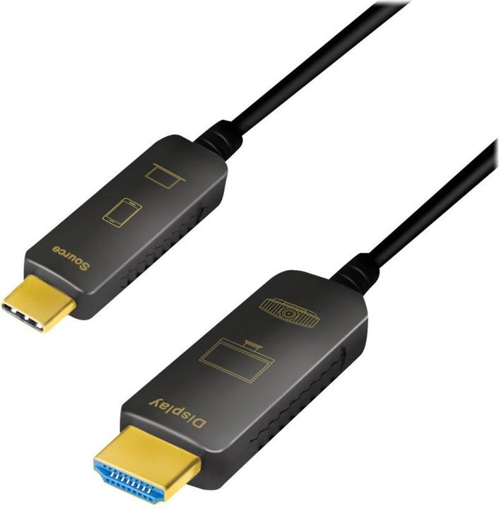 Immagine prodotto LogiLink cavo usb usb 3.2 usb-c a hdmi 20 m (20 m, HDMI)