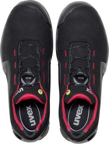 Produktbild Uvex Safety 1 support Halbschuhe S3 65673 schwarz, rot Weite 12 GrÃ¶ÃŸe 38 (S3, 38)