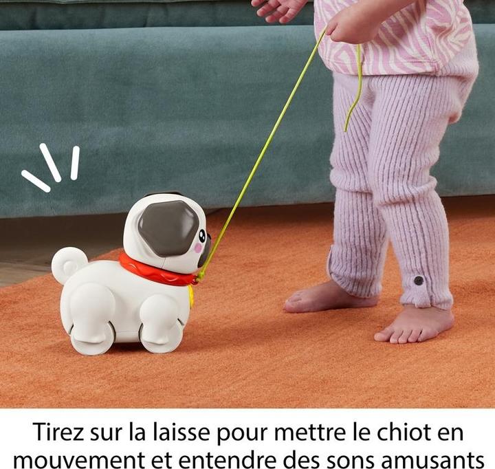 Actual product image Fisher-Price play & pull pug