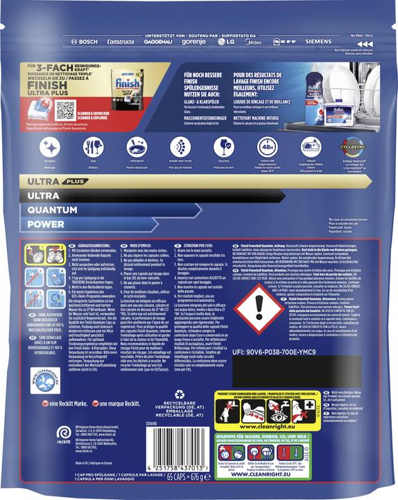 Produktbild Finish Quantum All-in-1 Megapack - 65 Caps (Tabs)