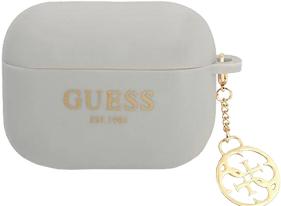 Produktbild Guess case for Airpods Pro GUAPLSC4EG grey Logo 4G Charm (Kopfhörer Hülle)