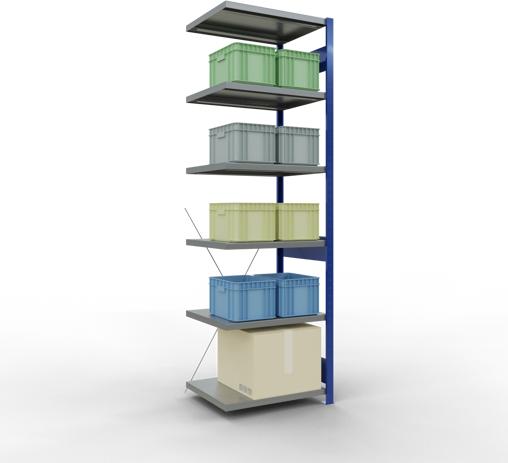 Actual product image Schulte Lagertechnik MULTIplus250 boltless bay system with cross brace