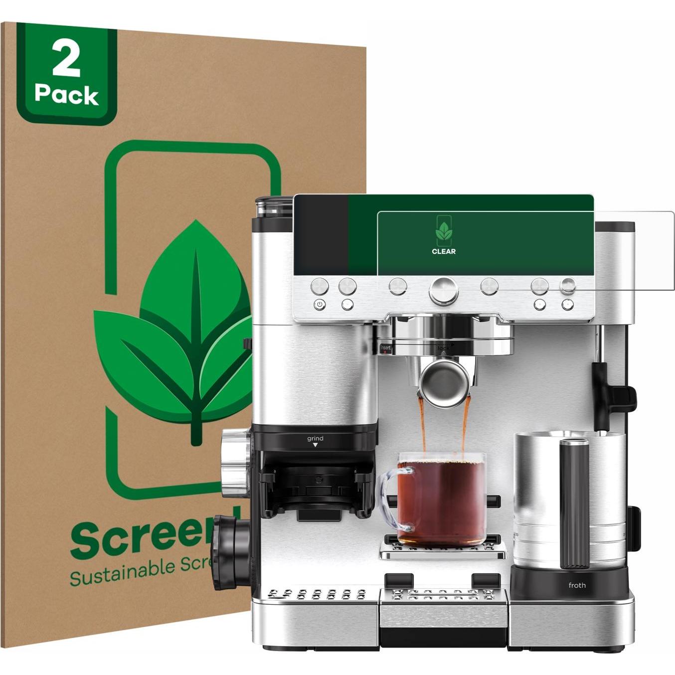 ScreenLeaf Schutzfolie nachhaltiger Displayschutz Displayschutzfolie Folie Klar Transparent, Zubehör Kaffeemaschinen, Tr...