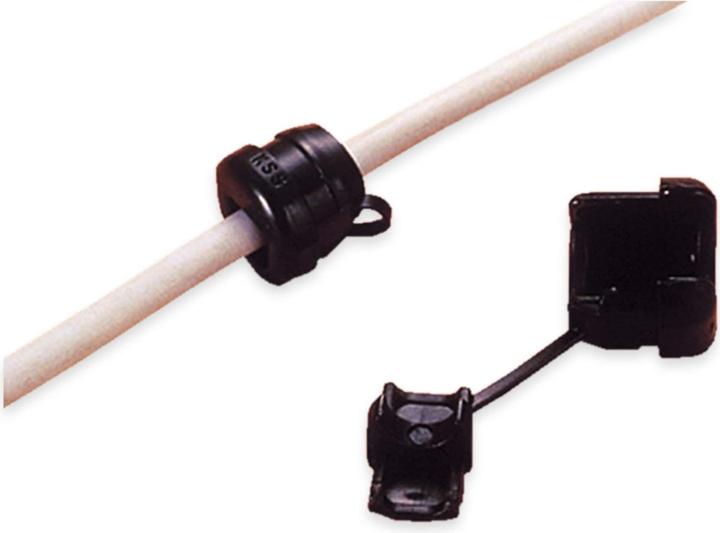 Actual product image KSS Strain relief, black, polyamide, 15 mm, 1.6 mm