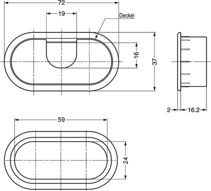 Produktbild Sugatsune Kabeldurchführung (Kabeldurchlass, 6.70 cm)