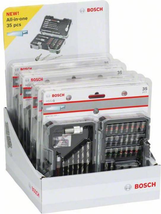 Image du produit Bosch Professional Zubehör Jeu de 35 forets+embouts de vissage, HSS-G, Extra Hard, PH, PZ, SL, H, T (Croix Phillips PH, Croix Pozidriv PZ, Hexagonale (hexagonal))