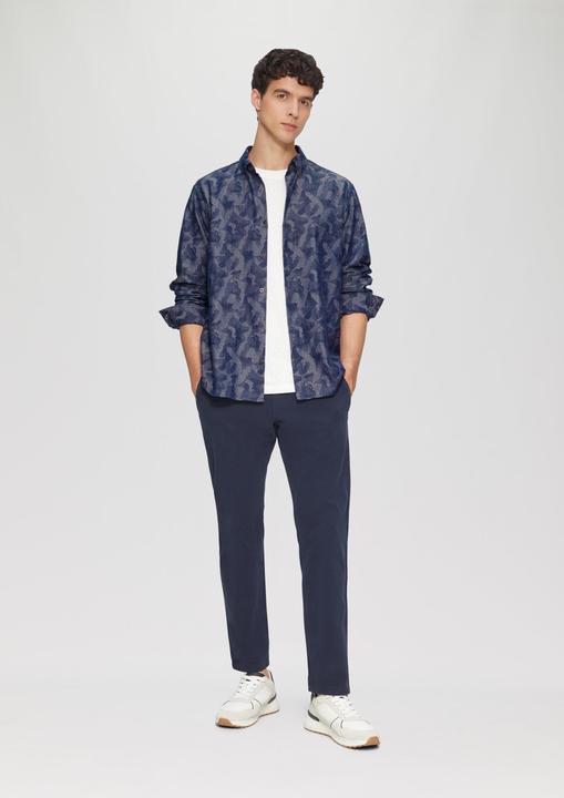 Actual product image S.Oliver Hemd Regular Fit: Leichtes Jacquard-Hemd mit Button-Down-Kragen (XL)