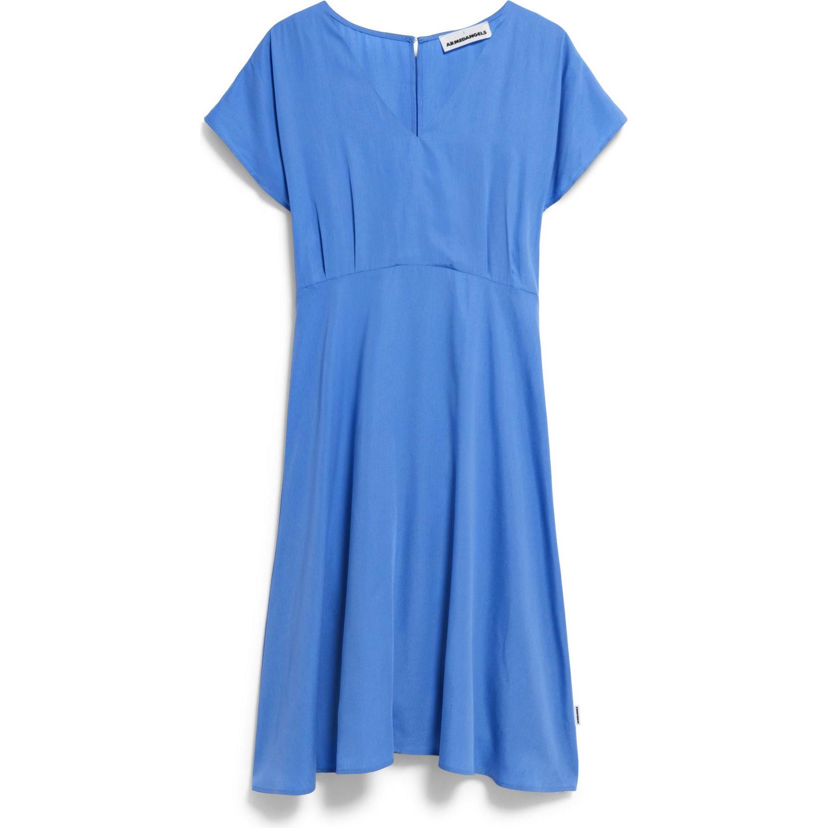 Armedangels, Damen, Kleider, Midikleid AALBINE, Blau, (S)
