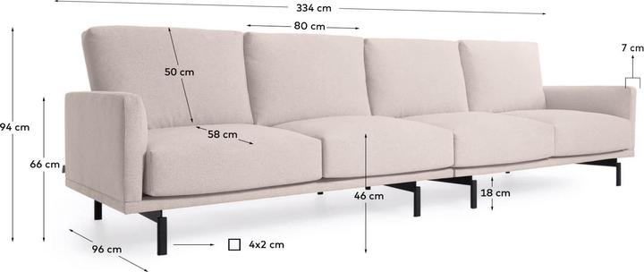 Actual product image Kave Home Galene (4-seater)