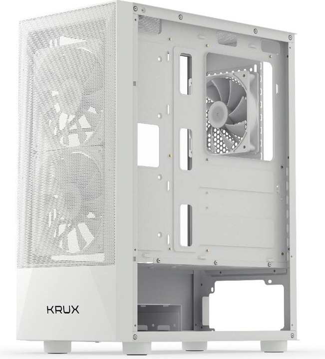 Actual product image Krux Vako White RGB (KRXD005) (ATX, Micro-ITX, mATX)