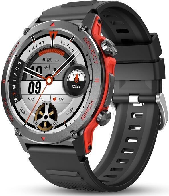 iWear Smart watches Z136 Zinc Sport BT Call Smart Watch 1.43" Amoled Display Heart Rate and Oxygen