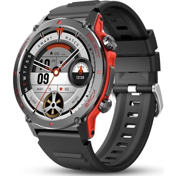 iWear Smart watches Z136 Zinc Sport BT Call Smart Watch 1.43" Amoled Display Heart Rate and Oxygen, Smartwatch