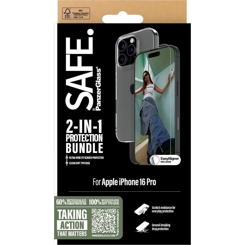 Thumbnail - Safe Screen Protector (1 Stück, Apple iPhone 16 Pro), Smartphone Schutzfolie, Transparent