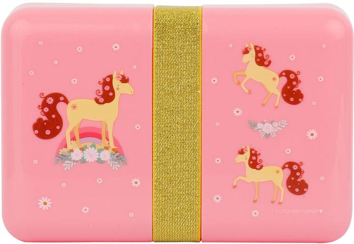 Actual product image A Little Lovely Company Lunch Box Horse SBLHPI11 pink 18x6x12cm