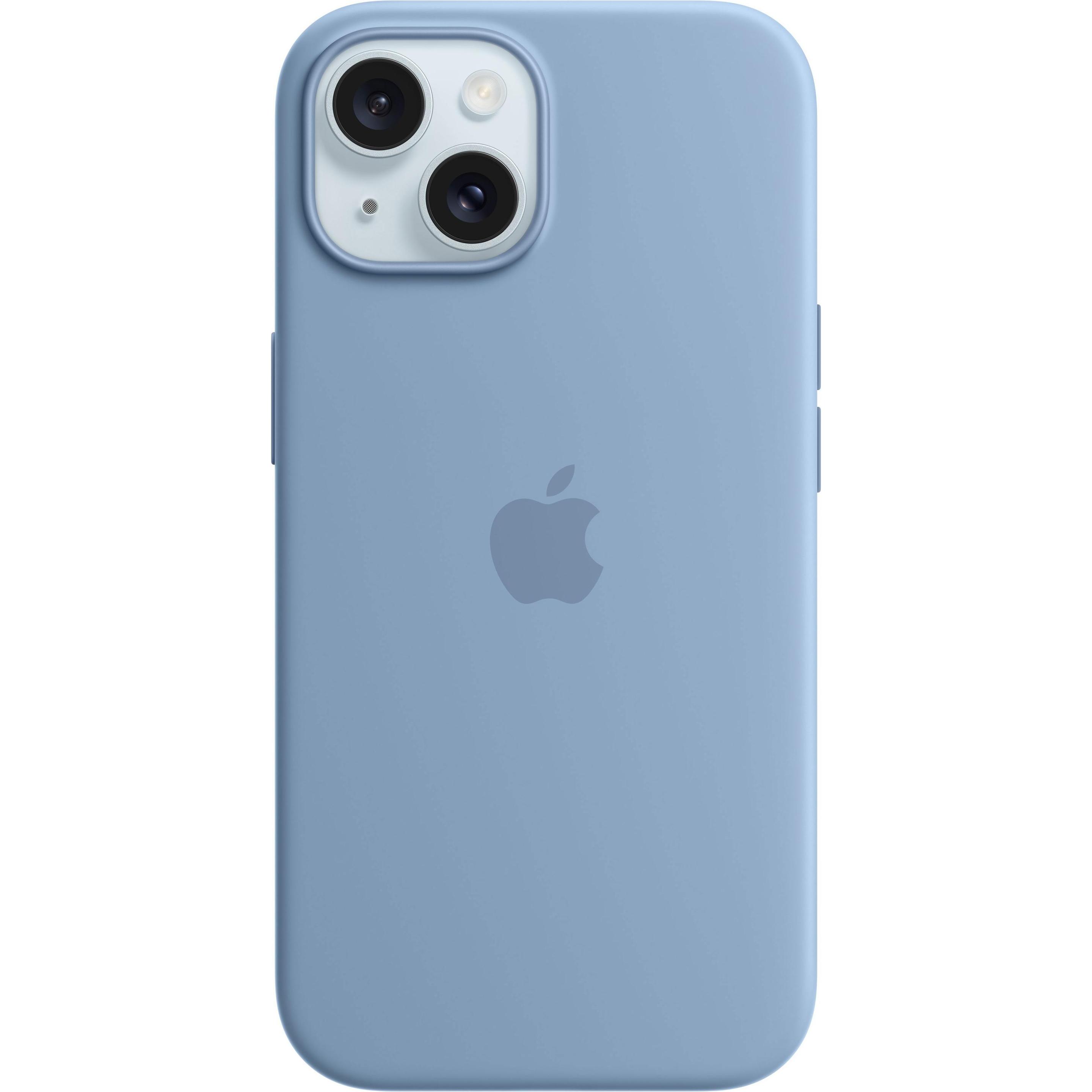 Apple Silikon Case mit MagSafe (Apple iPhone 15), Smartphone Hülle, Blau