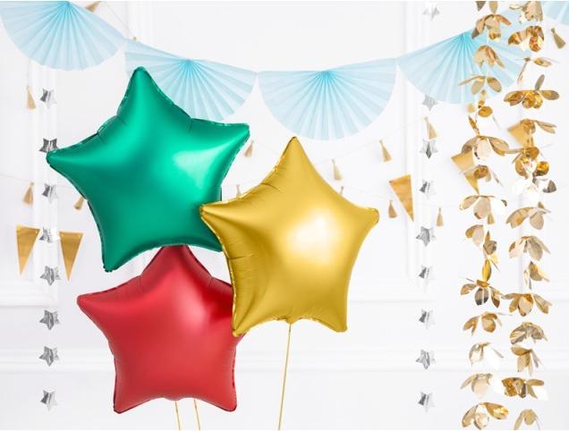 Produktbild Partydeco Folienballon Stern Gold Satin (1 x)