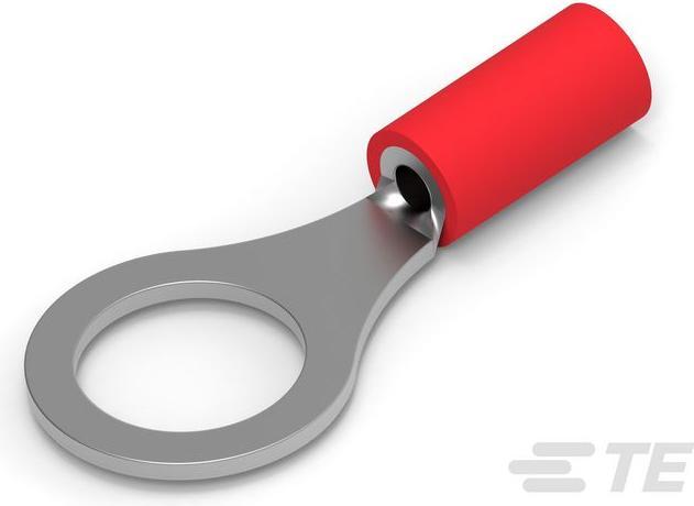 Produktbild TE Connectivity Ring terminal, PLASTI-GRIP, red, M8