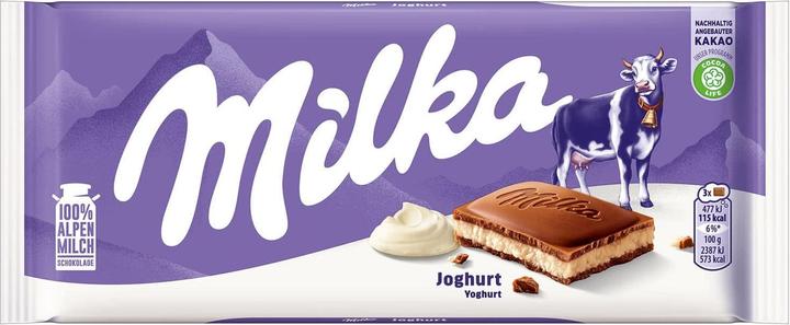 Milka Schokoladentafel Milch Mit Joghurtcreme 100Gr (110 g)