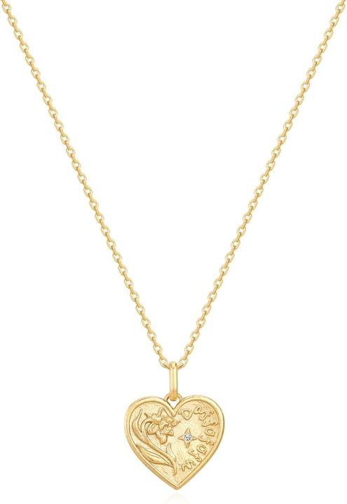 Actual product image Glanzstücke München Ladies necklace birth flower March daffodil - 37206 (Sterling Silver, 40 - 45 cm)