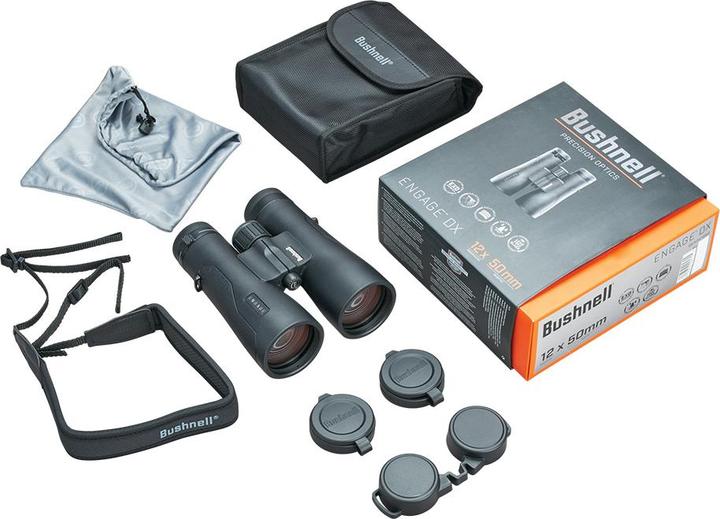 Productafbeelding Bushnell Engage DX 12x50 Zwart Dak, FMC, UWB, Diëlektrisch, EXO Barrier (12x, 50 mm)