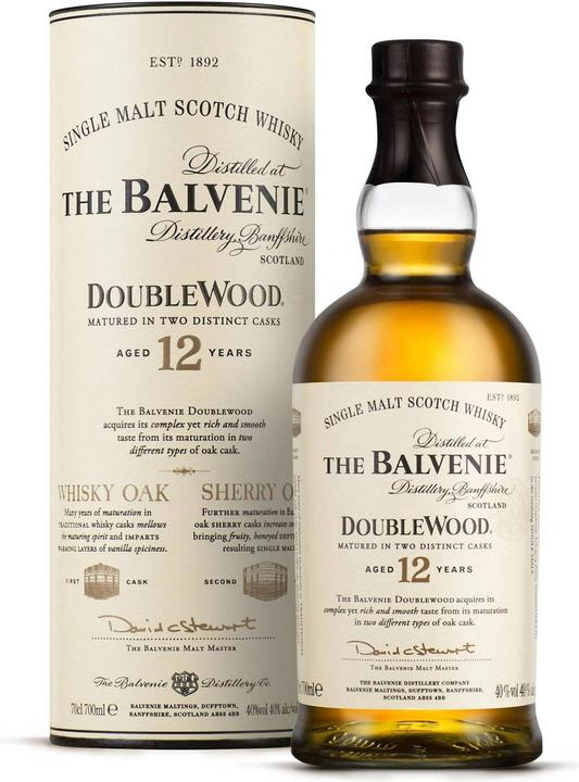 Balvenie 12 Years Double Wood (Single Malt, Scotch Whisky, 1 x 70 cl)