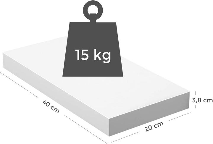 Actual product image Songmics Wally (40 x 20 x 3.8 cm)