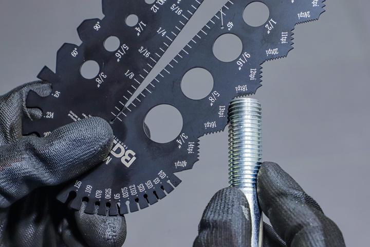 Actual product image BGS Screwpitch Gauge and Thread Template | Inch Sizes | 1/4 - 2"