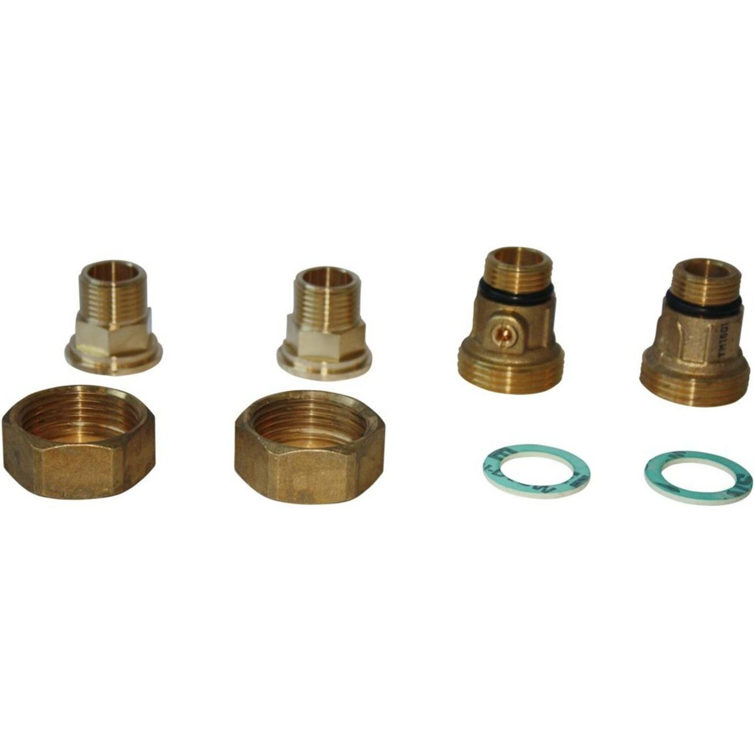 Grundfos, Pompa da giardino, Set di connessioni con valvola di intercettazione e di non ritorno 1/2" x1/2 "AG(15mm) 00ID8748