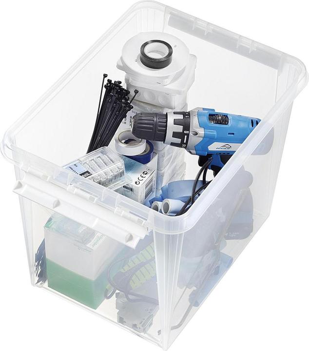 Productafbeelding Orthex Clipbox SmartStore Home van PP in kleur transparant, 40x30x32 cm inhoud: 25 l (30 cm, 25 l, 1x)