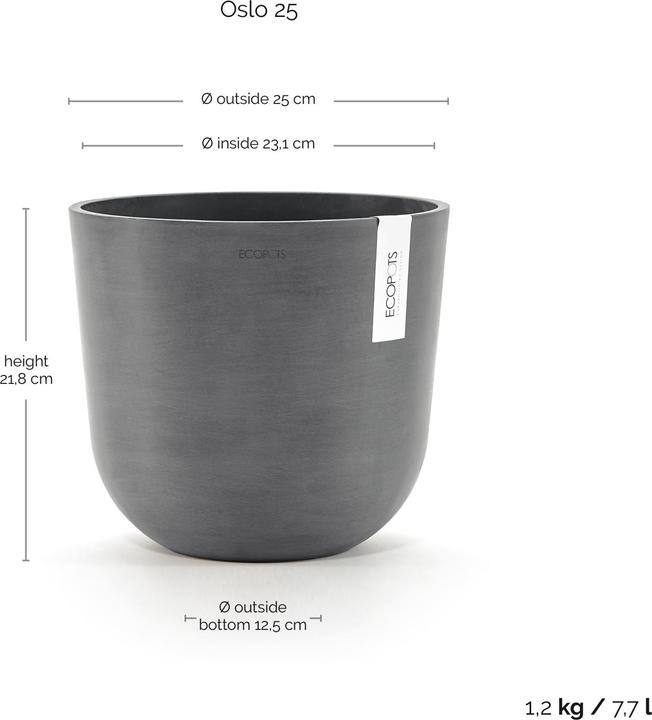Produktbild Ecopots Oslo (25 cm)