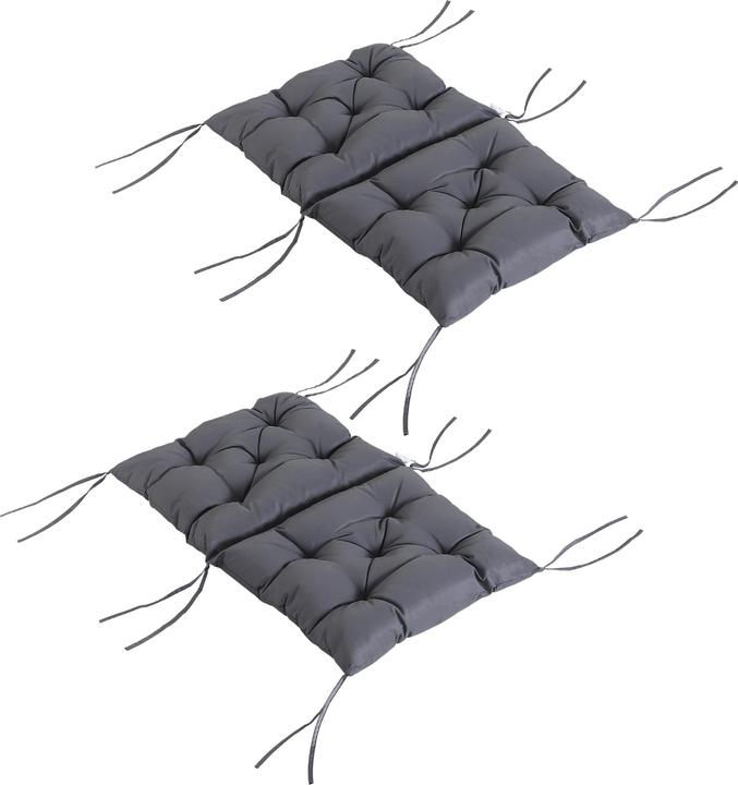 Actual product image Outsunny Chair cushion as a set of 2 (98 x 50 x 8 cm)