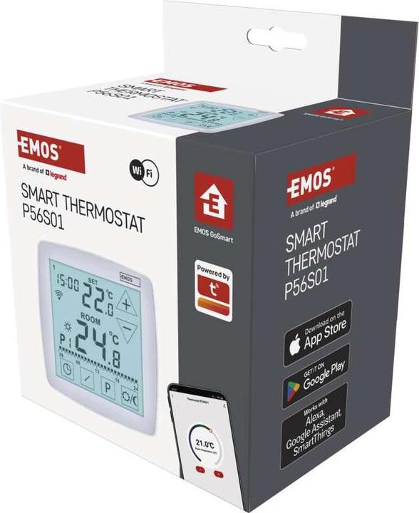 Immagine prodotto Emos GoSmart Raumthermostat P56S01 mit WiFi, programmierbar, verkabelt