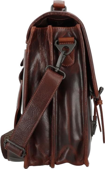 Actual product image Greenburry Rugged briefcases Messenger leather 40.5 cm laptop compartment (17.30")