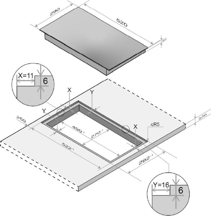 Image du produit PKM Kochfeld Autark Glaskeramik EB-GK2KG (29 cm, Table de cuisson en vitrocéramique)