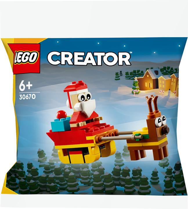 Produktbild LEGO Weihnachtsmann auf Schlittenfahrt (30670, LEGO Creator Expert)