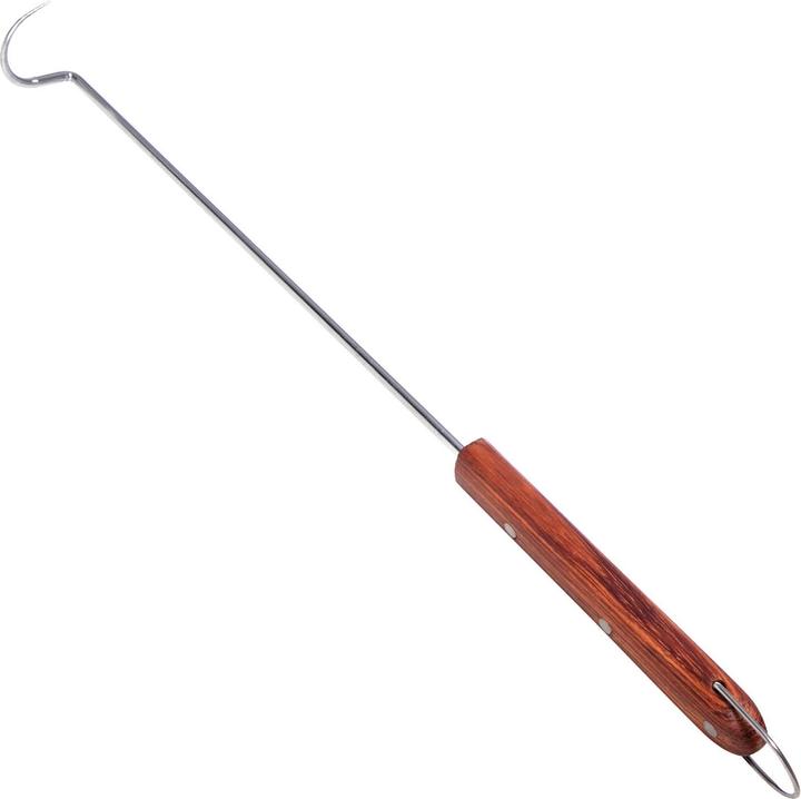 Actual product image All'Grill Barbecue and meat hook with rosewood handle 47cm