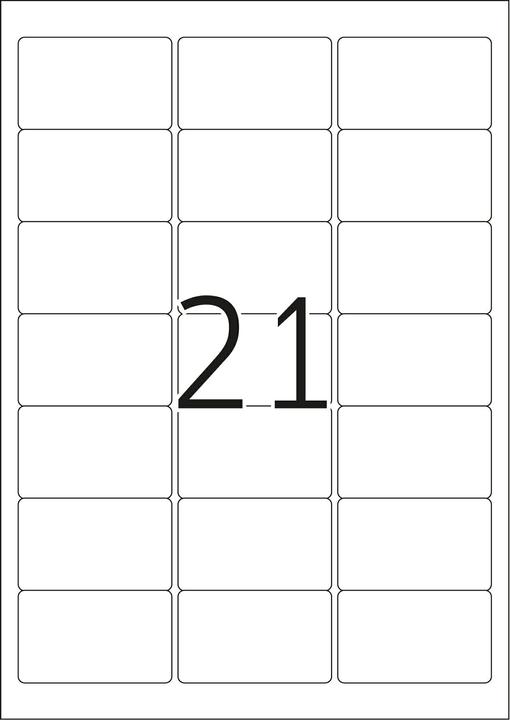 Produktbild HERMA Transparente Adressetiketten A4