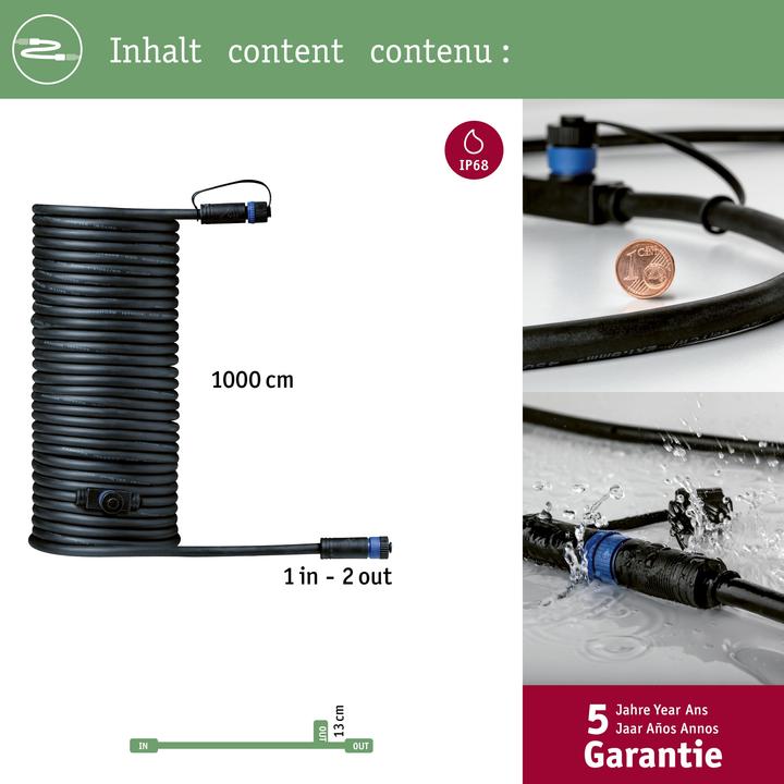 Produktbild Paulmann Outdoor Plug & Shine Kabel 1 in-2 out
