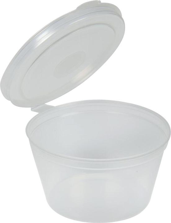 Produktbild Abena Dressing cup, Gastro, 2.5cm, Ø5cm, 30 ml, 30 ml, clear, PP, with hinged lid (100 x)