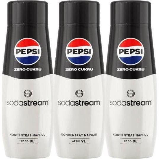 SodaStream 3 x Syrop Pepsi Zero cukru 440 ml, Gasatore d'acqua