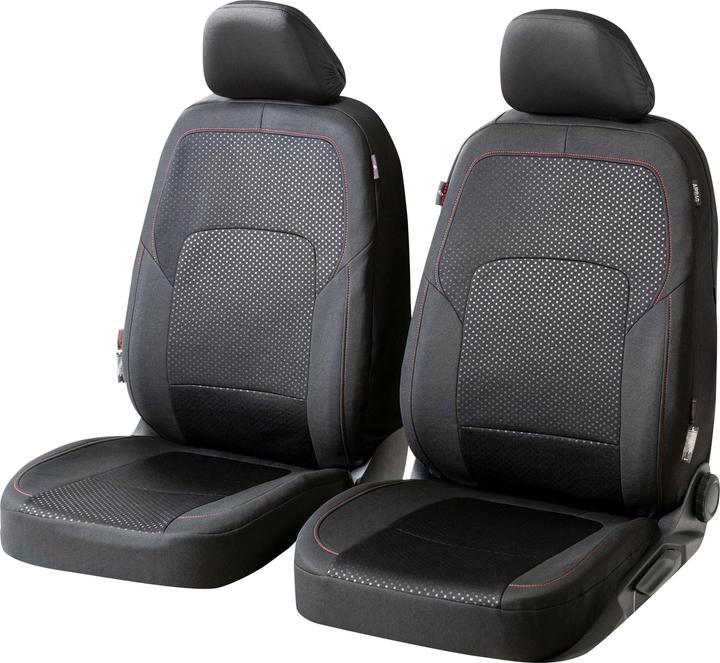 Walser Premium Logan car seat covers with zip, ZIPP-IT seat covers, front